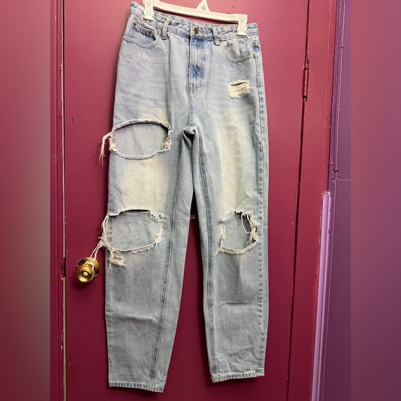 SHEIN Denim - Shein Light Wash Distressed Women’s Jeans